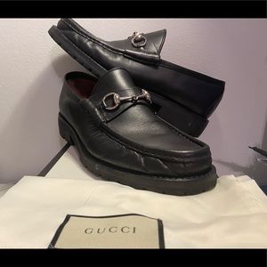Gucci black loafers size 10